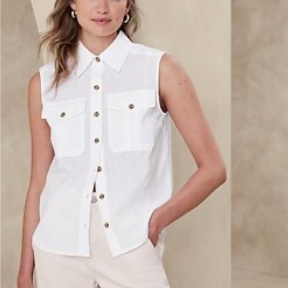 Banana Republic Sleeveless Top  Rustic Orange - Picture 10 of 10